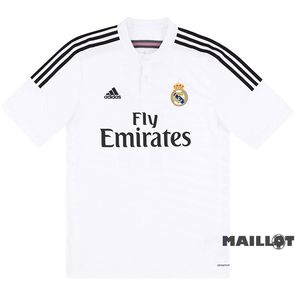 Foot Maillot Pas Cher Domicile Maillot Real Madrid Retro 2014 2015 Blanc