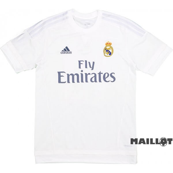 Foot Maillot Pas Cher Domicile Maillot Real Madrid Retro 2015 2016 Blanc