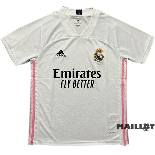 Foot Maillot Pas Cher Domicile Maillot Real Madrid Retro 2020 2021 Blanc