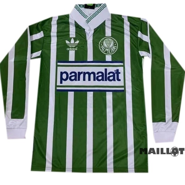 Foot Maillot Pas Cher Domicile Manches Longues Palmeiras Retro 1992 1993 Vert