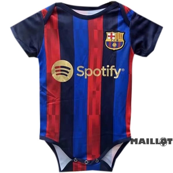 Foot Maillot Pas Cher Domicile Onesies Enfant Barcelona 2022 2023 Bleu Rouge