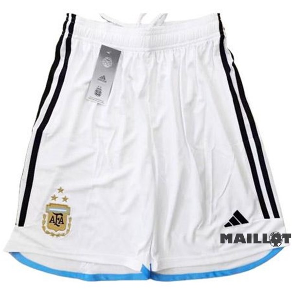 Foot Maillot Pas Cher Domicile Pantalon Argentine 3 Stars 2022 Blanc