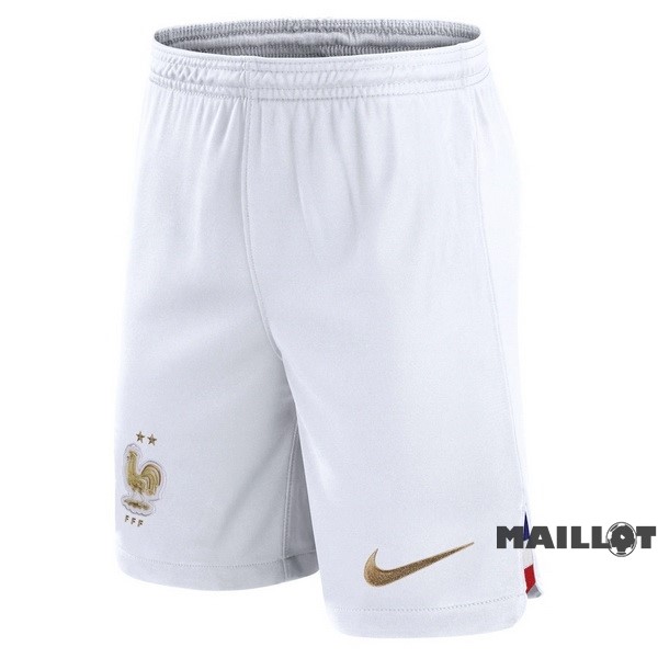 Foot Maillot Pas Cher Domicile Pantalon France 2022 Blanc