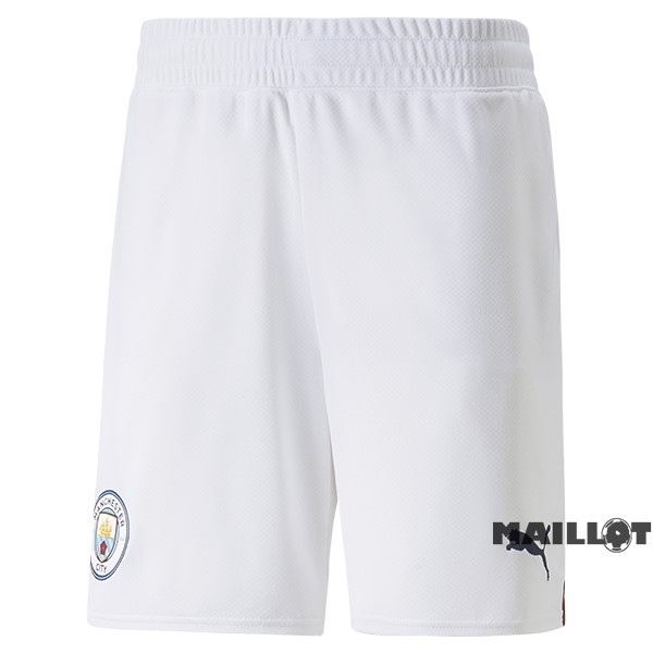 Foot Maillot Pas Cher Domicile Pantalon Manchester City 2022 2023 Blanc