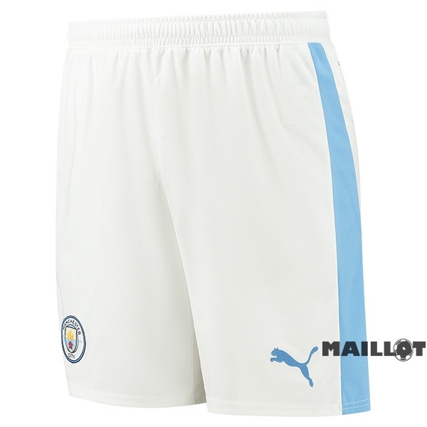 Foot Maillot Pas Cher Domicile Pantalon Manchester City 2023 2024 Blanc