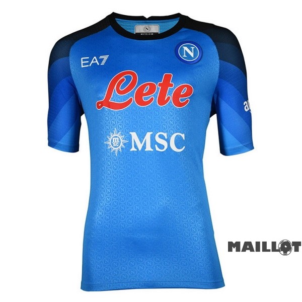 Foot Maillot Pas Cher Domicile Thailande Maillot Napoli 2022 2023 Bleu