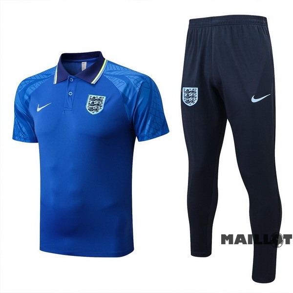 Foot Maillot Pas Cher Ensemble Complet Polo Angleterre 2022 Bleu