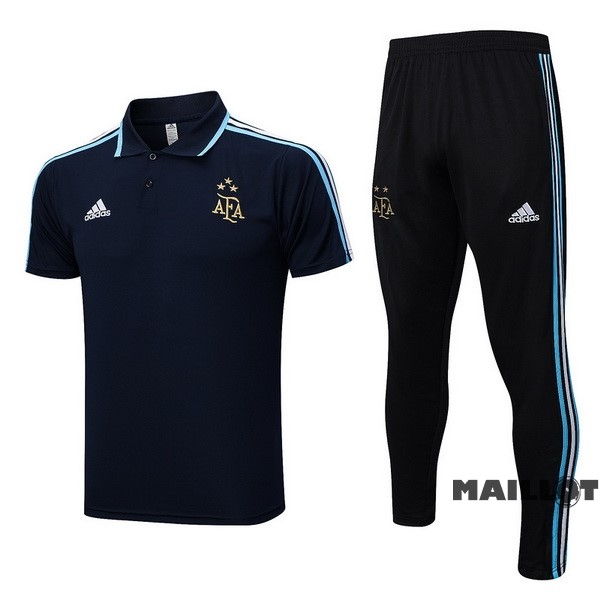 Foot Maillot Pas Cher Ensemble Complet Polo Argentine 2023 Bleu I Marine