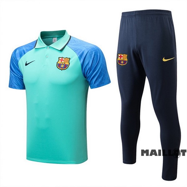 Foot Maillot Pas Cher Ensemble Complet Polo Barcelona 2022 2023 Vert