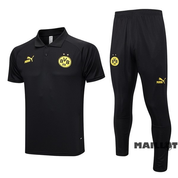 Foot Maillot Pas Cher Ensemble Complet Polo Borussia Dortmund 2023 2024 Noir