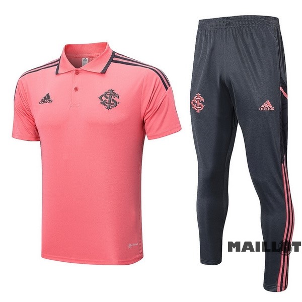 Foot Maillot Pas Cher Ensemble Complet Polo Internacional 2022 2023 Rose Gris