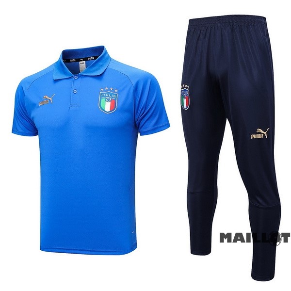 Foot Maillot Pas Cher Ensemble Complet Polo Italie 2022 I Bleu