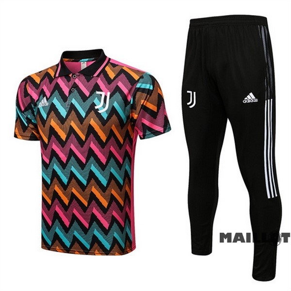 Foot Maillot Pas Cher Ensemble Complet Polo Juventus 2022 2023 Rouge Noir