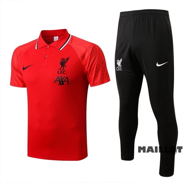 Foot Maillot Pas Cher Ensemble Complet Polo Liverpool 2022 2023 Rouge I Noir