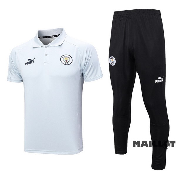 Foot Maillot Pas Cher Ensemble Complet Polo Manchester City 2023 2024 Blanc