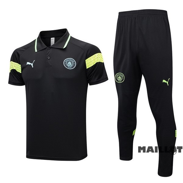 Foot Maillot Pas Cher Ensemble Complet Polo Manchester City 2023 2024 Noir