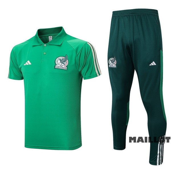 Foot Maillot Pas Cher Ensemble Complet Polo Mexique 2023 Vert