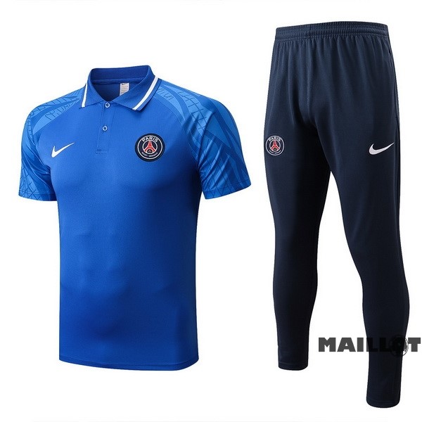 Foot Maillot Pas Cher Ensemble Complet Polo Paris Saint Germain 2022 2023 Bleu