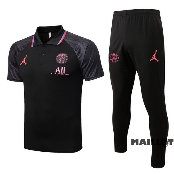 Foot Maillot Pas Cher Ensemble Complet Polo Paris Saint Germain 2022 2023 Noir