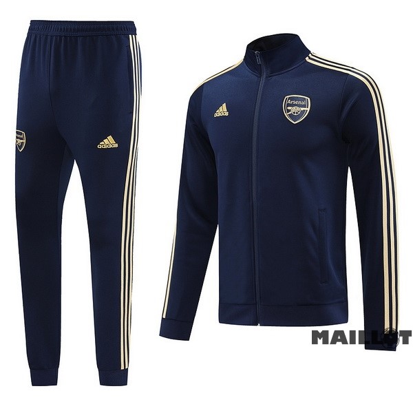 Foot Maillot Pas Cher Ensemble Complet Ropa Deportiva Con Cremallera Larga Arsenal 2023 2024 Bleu I Marine