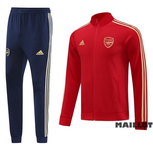 Foot Maillot Pas Cher Ensemble Complet Ropa Deportiva Con Cremallera Larga Arsenal 2023 2024 Rouge Bleu