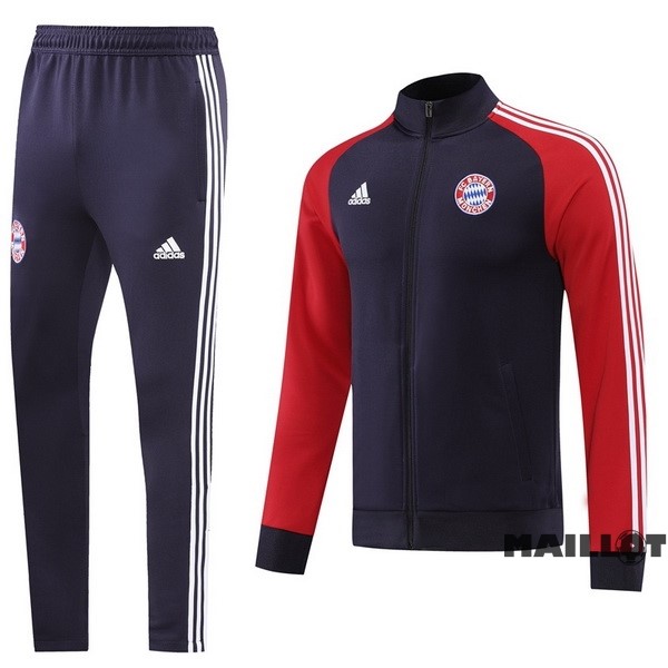 Foot Maillot Pas Cher Ensemble Complet Ropa Deportiva Con Cremallera Larga Bayern Múnich 2022 2023 Gris Rouge