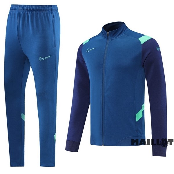 Foot Maillot Pas Cher Ensemble Complet Ropa Deportiva Con Cremallera Larga Nike 2022 2023 Bleu