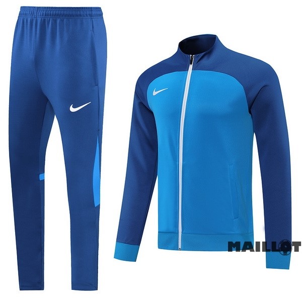 Foot Maillot Pas Cher Ensemble Complet Ropa Deportiva Con Cremallera Larga Nike 2022 2023 I Bleu