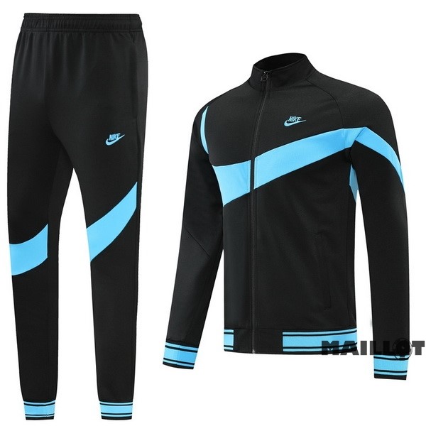 Foot Maillot Pas Cher Ensemble Complet Ropa Deportiva Con Cremallera Larga Nike 2022 2023 Noir I Bleu