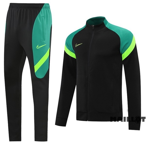 Foot Maillot Pas Cher Ensemble Complet Ropa Deportiva Con Cremallera Larga Nike 2022 2023 Noir I Vert