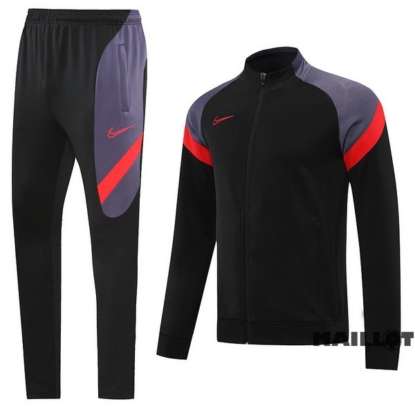 Foot Maillot Pas Cher Ensemble Complet Ropa Deportiva Con Cremallera Larga Nike 2022 2023 Noir Purpura