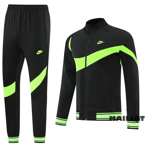 Foot Maillot Pas Cher Ensemble Complet Ropa Deportiva Con Cremallera Larga Nike 2022 2023 Noir Vert