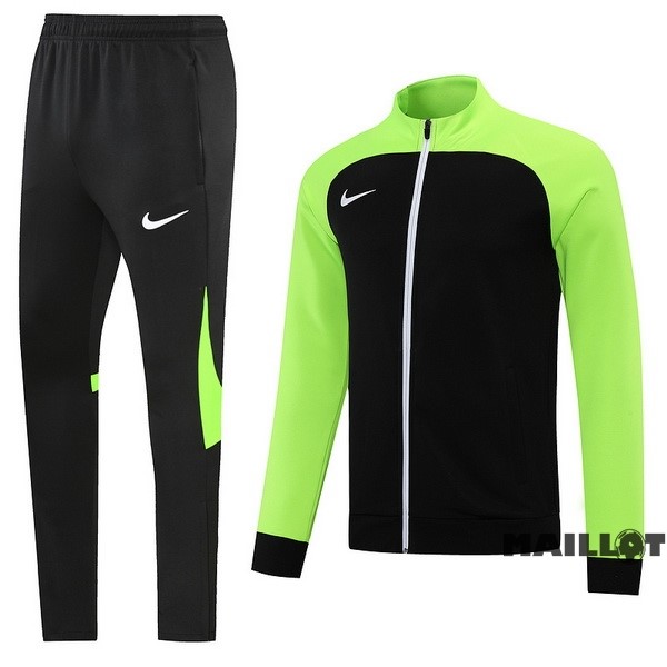 Foot Maillot Pas Cher Ensemble Complet Ropa Deportiva Con Cremallera Larga Nike 2022 2023 Vert Noir