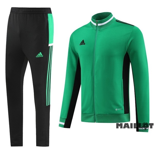 Foot Maillot Pas Cher Ensemble Complet Ropa Deportiva Con Cremallera Larga adidas 2023 Noir Vert