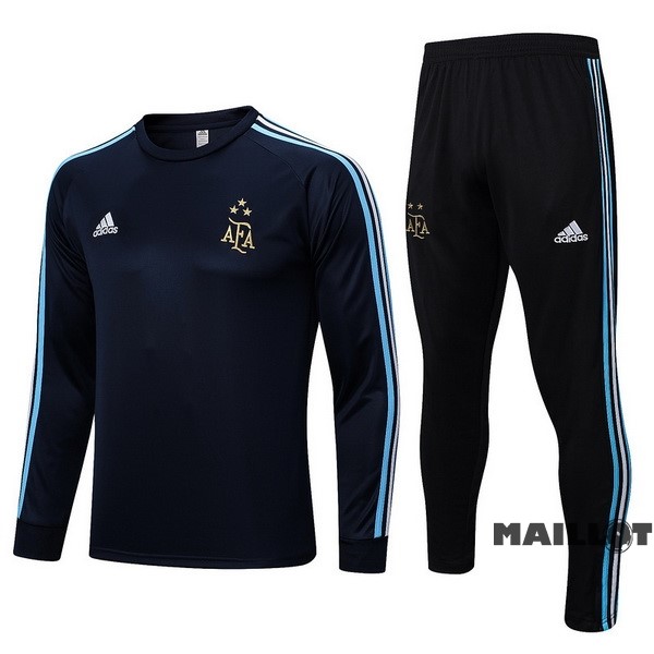 Foot Maillot Pas Cher Ensemble Complet Sudadera Entrainement Argentine 2023 Bleu I Marine