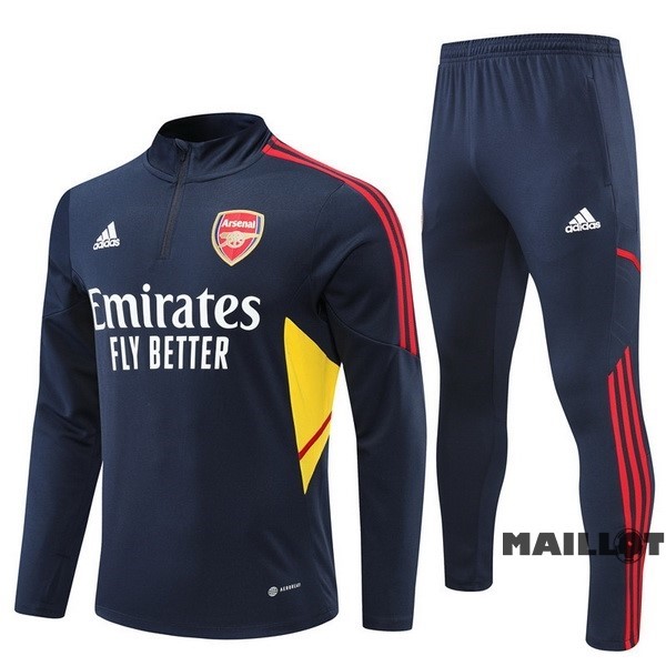 Foot Maillot Pas Cher Ensemble Complet Sudadera Entrainement Arsenal 2022 2023 Bleu II Marine