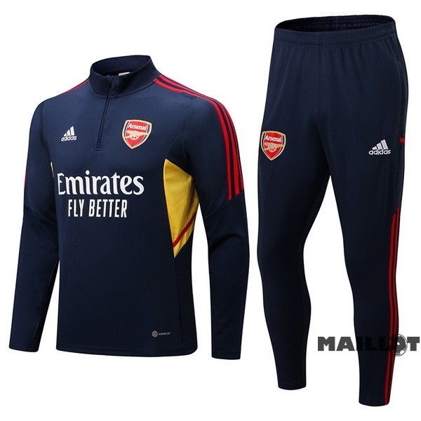 Foot Maillot Pas Cher Ensemble Complet Sudadera Entrainement Arsenal 2022 2023 Bleu I Marine