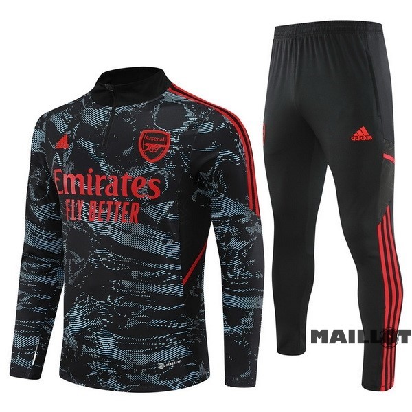 Foot Maillot Pas Cher Ensemble Complet Sudadera Entrainement Arsenal 2022 2023 Vert II Noir