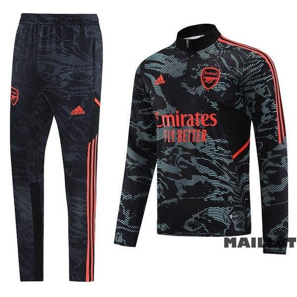 Foot Maillot Pas Cher Ensemble Complet Sudadera Entrainement Arsenal 2022 2023 Vert I Noir