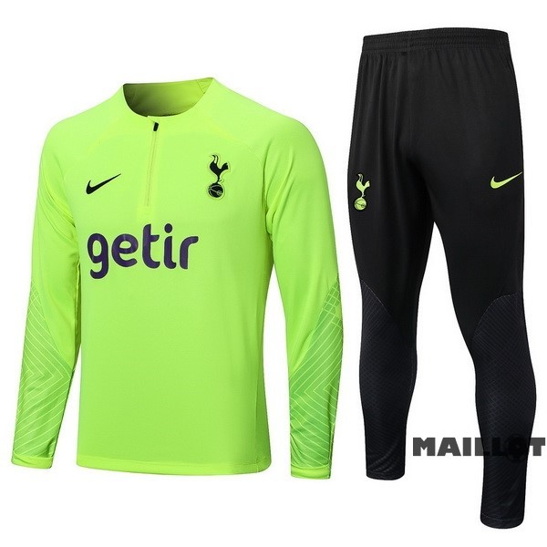 Foot Maillot Pas Cher Ensemble Complet Sudadera Entrainement Arsenal 2022 2023 Vert Noir