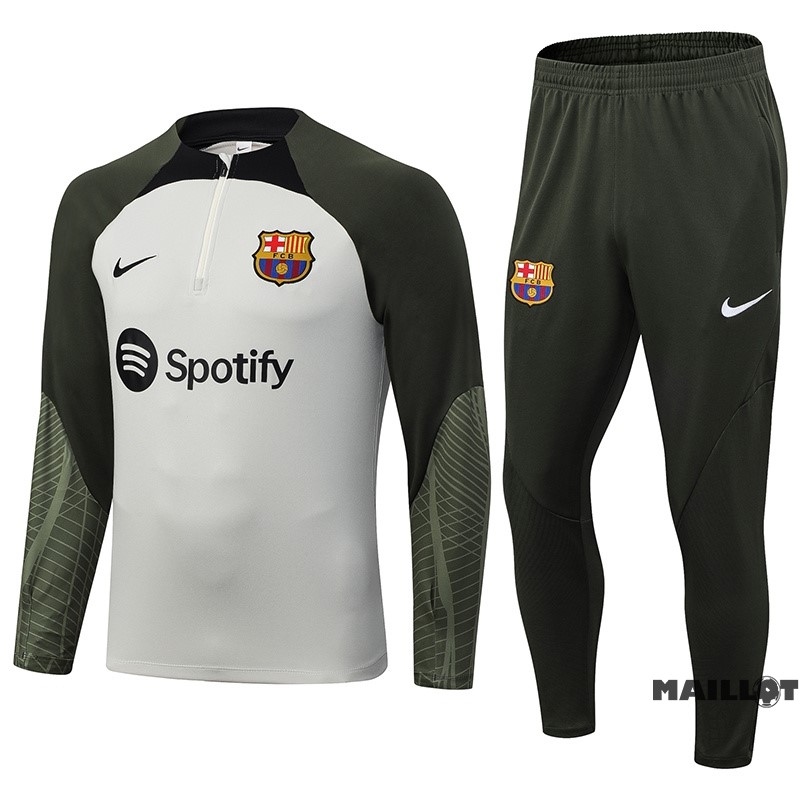 Foot Maillot Pas Cher Ensemble Complet Sudadera Entrainement Barcelona 2023 2024 Jaune Vert