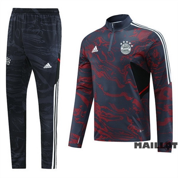 Foot Maillot Pas Cher Ensemble Complet Sudadera Entrainement Bayern Múnich 2022 2023 Gris Rouge