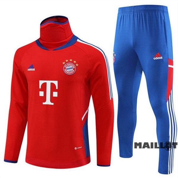 Foot Maillot Pas Cher Ensemble Complet Sudadera Entrainement Bayern Múnich 2023 2024 Rouge I Bleu