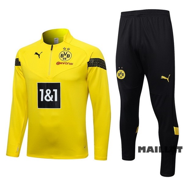 Foot Maillot Pas Cher Ensemble Complet Sudadera Entrainement Borussia Dortmund 2022 2023 Jaune Noir