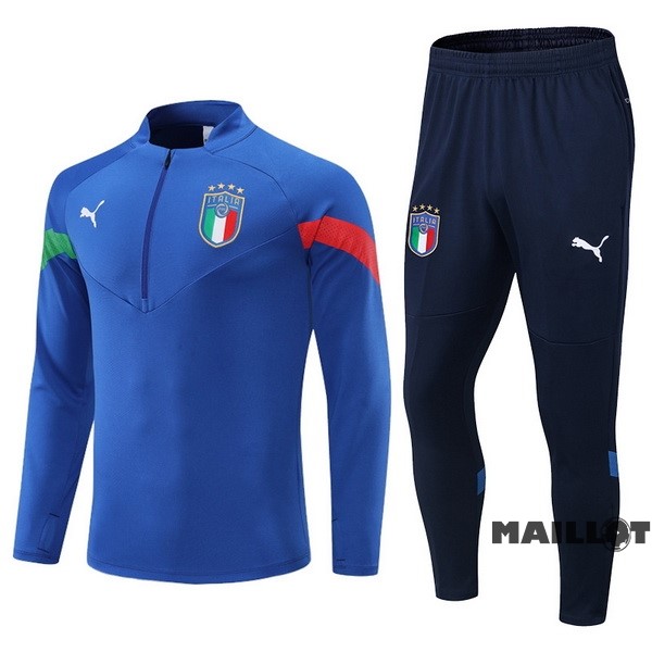 Foot Maillot Pas Cher Ensemble Complet Sudadera Entrainement Italie 2022 I Bleu