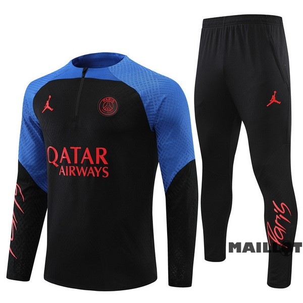 Foot Maillot Pas Cher Ensemble Complet Sudadera Entrainement Joueurs Enfant Paris Saint Germain 2022 2023 Bleu I Noir