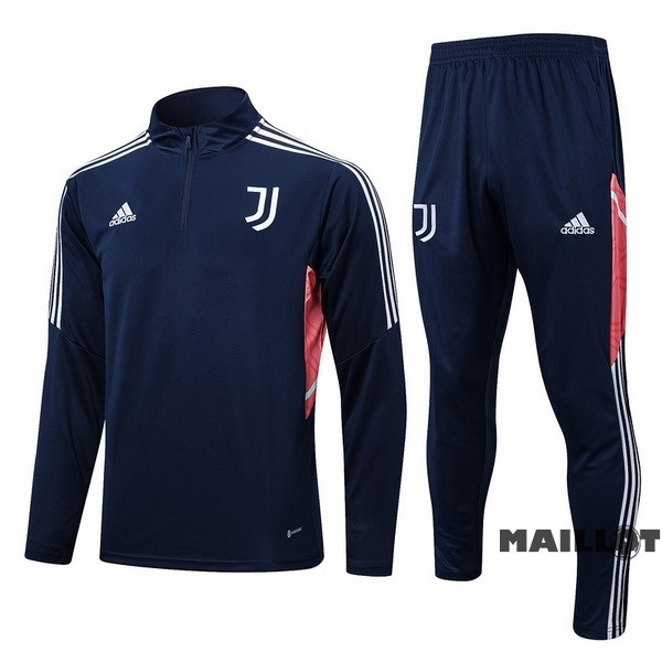 Foot Maillot Pas Cher Ensemble Complet Sudadera Entrainement Juventus 2022 2023 Bleu Marine Rose