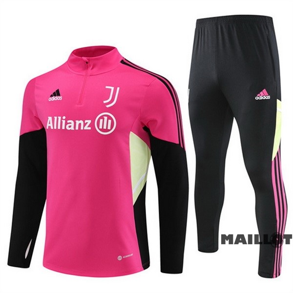 Foot Maillot Pas Cher Ensemble Complet Sudadera Entrainement Juventus 2022 2023 Rose Noir