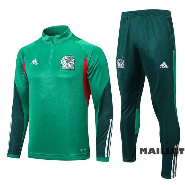 Foot Maillot Pas Cher Ensemble Complet Sudadera Entrainement Mexique 2022 Vert