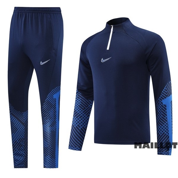 Foot Maillot Pas Cher Ensemble Complet Sudadera Entrainement Nike 2022 2023 Bleu I Marine